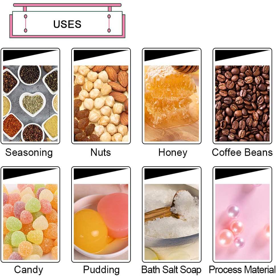 10Oz Thủy Tinh Nhỏ Lưu Trữ Bình Với Nút Chai Nắp Và Thìa Sữa Chua Hộp Đựng Tủ Đựng Thức Ăn, Bé, Thức Ăn phòng Tắm, Gia Vị Mật Ong, Tự Làm