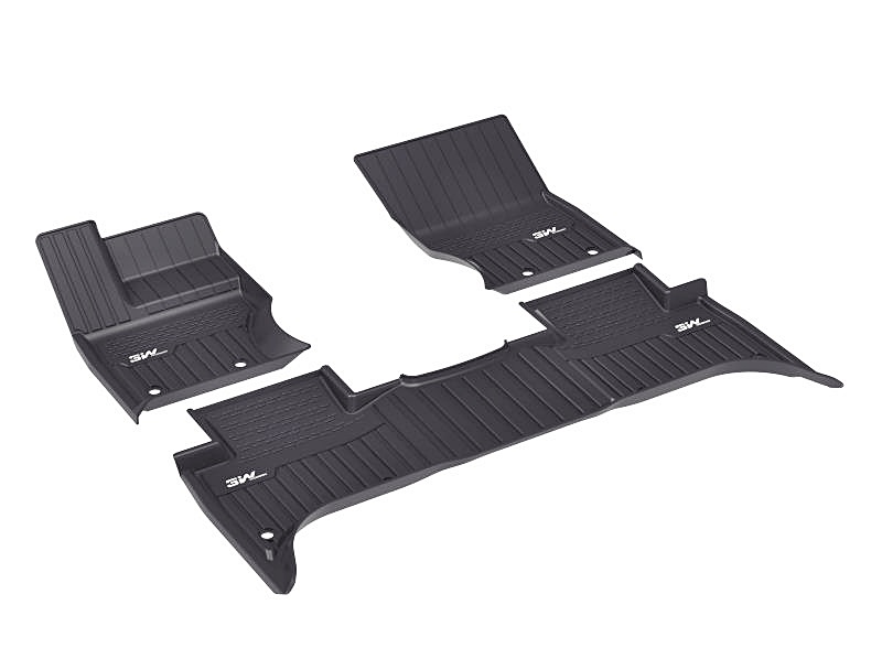 Thảm lót sàn xe ô tô  LANDROVER DISCOVERY 2014 Nhãn hiệu Macsim 3W chất liệu nhựa TPE đúc khuôn cao cấp - màu đen