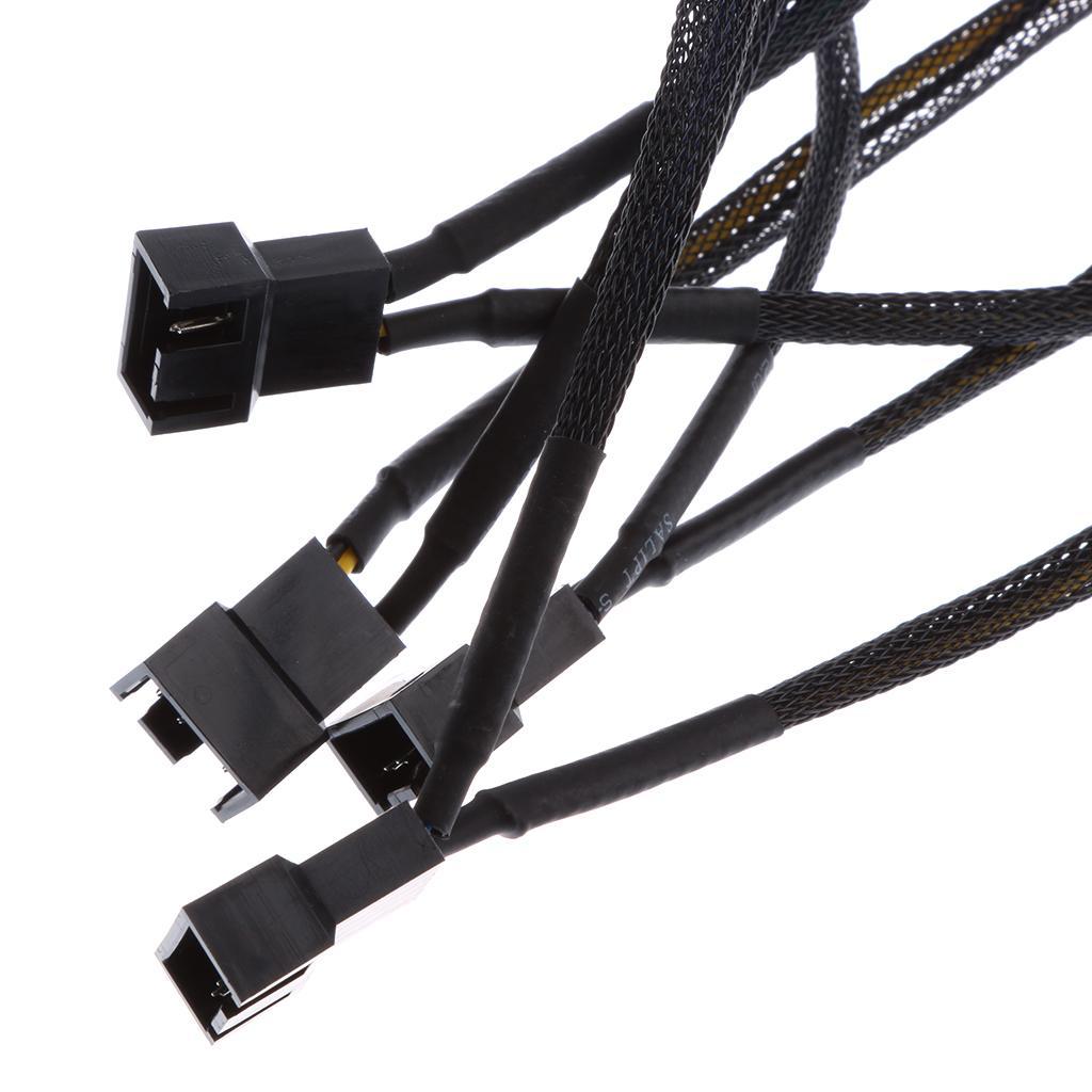 Computer PC 4- Power Cable Y 5-Splitter   Connector-Adapter