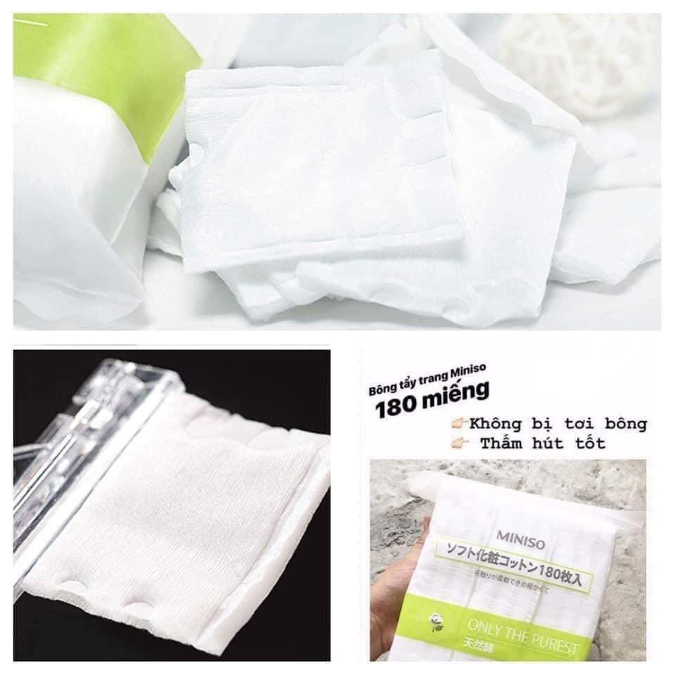 Bông tẩy trang Miniso Nhật Bản 100% cotton mềm mại ePharmacy