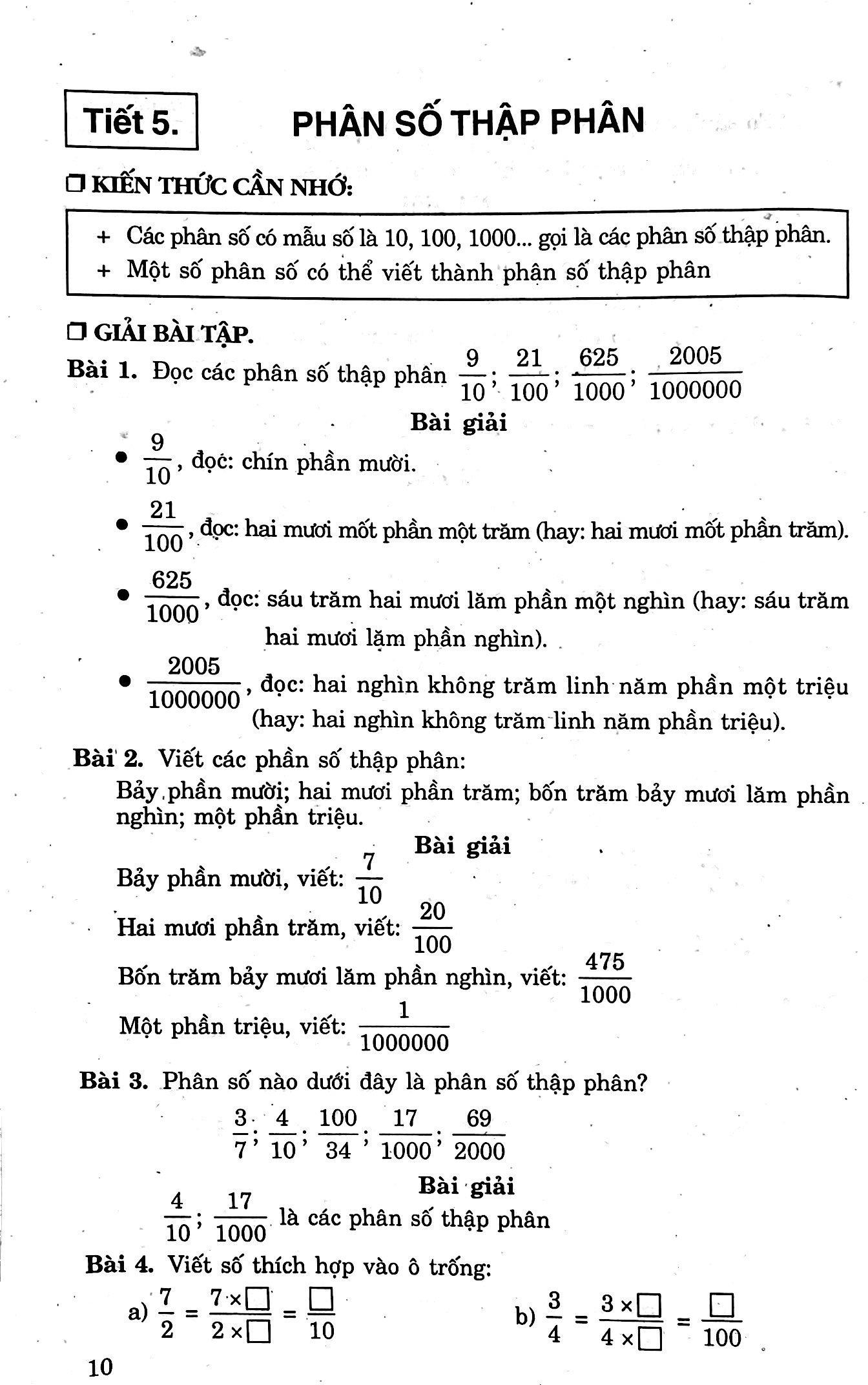 Giải Bài Tập Toán 5 (Tập 1)