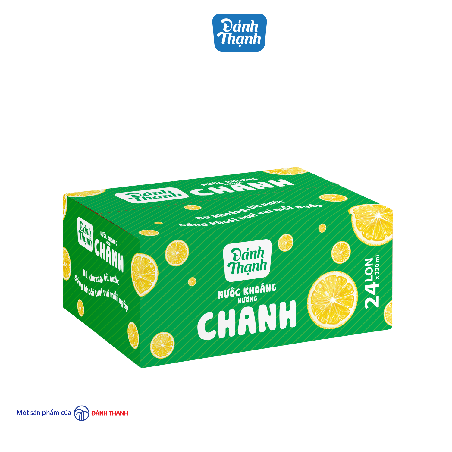 Lốc 6 Lon Nước Khoáng Thiên Nhiên Có Ga Đảnh Thạnh Khoáng Chanh 330ml