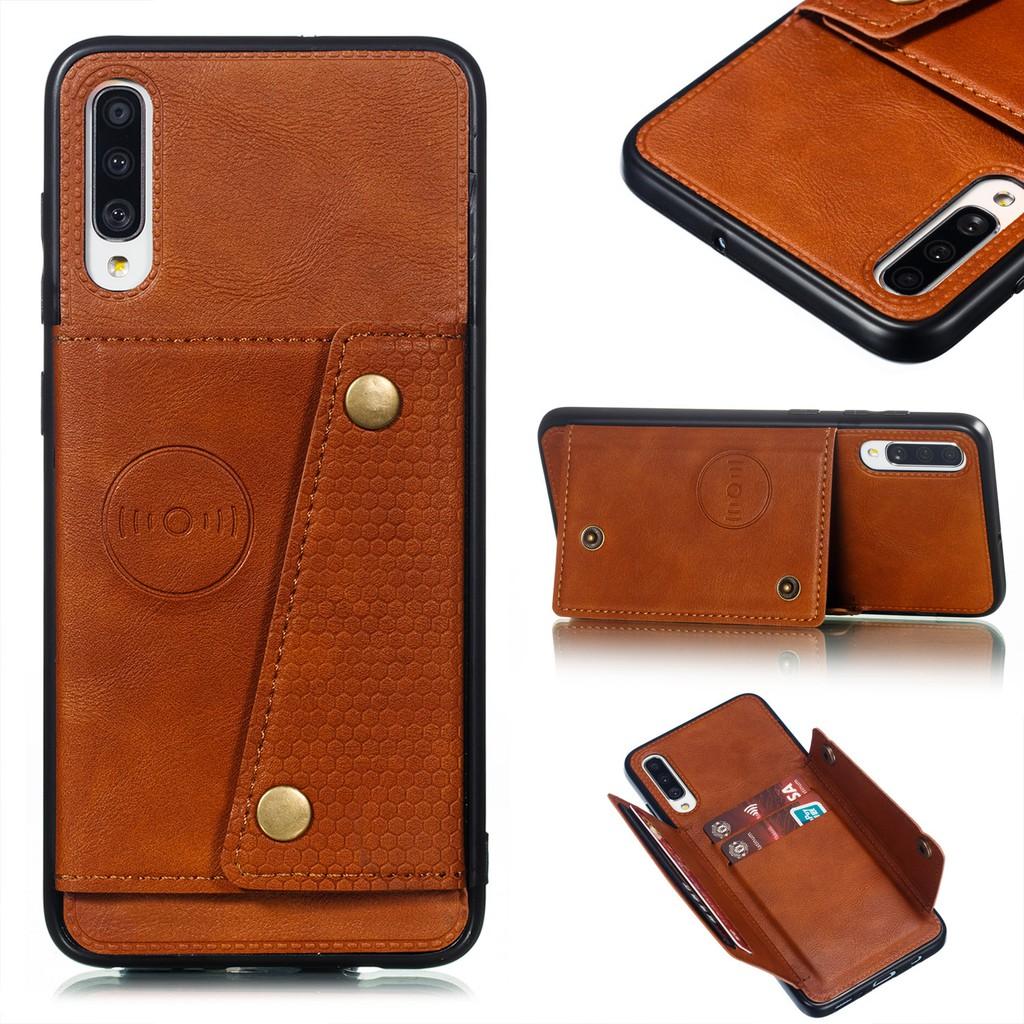 Ốp lưng da ví gập cho Samsung Galaxy A90 A70S A50S A30S A20S A10S A70 A50 A40 A30 A20 A10 M10 M20