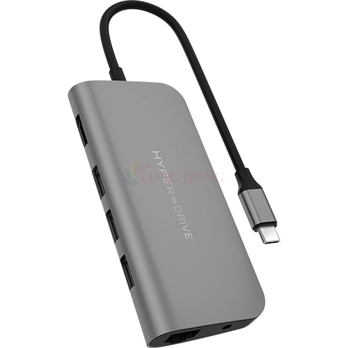 Cổng chuyển đổi HyperDrive 9-in-1 Power USB-C Hub HD30F - Hàng chính hãng