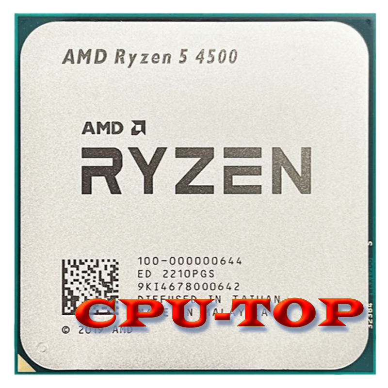 AMD Ryzen 5 4500 R5 4500 3.6 GHz 6 nhân 12 luồng 7NM L3=8M 100-000000644 Ổ cắm AM4 Không quạt