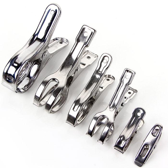 3pcs/pack Stainless Steel Clip Clothes Folder Dry Clothes Clip Clothes Hanger Folding