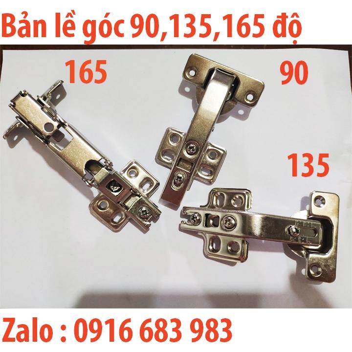 Bản lề góc 90 độ, 135 độ, 165 độ dùng cho cánh tủ góc