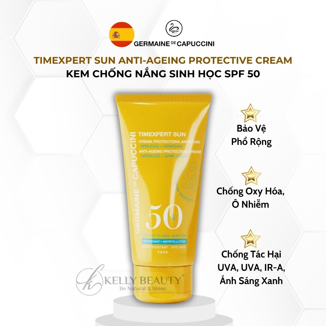 Kem Chống Nắng Sinh Học Germaine Timexpert Sun Anti-Ageing Protective Cream SPF 50 - Kelly Beauty