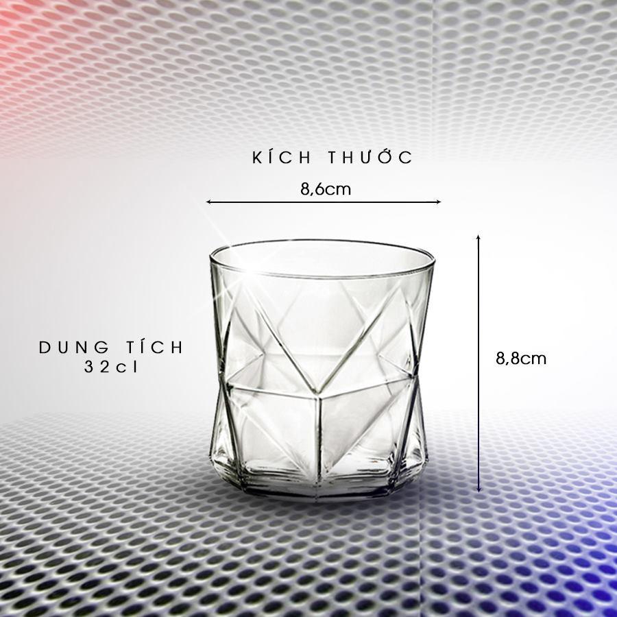 Ly thủy tinh Cassiopea 32cl - 48cl - nhiều màu- HÀNG CHÍNH HÃNG