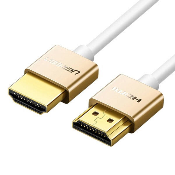 Cáp HDMI 2.0 Ugreen support 4K*2K 60Hz）slim màu hồng