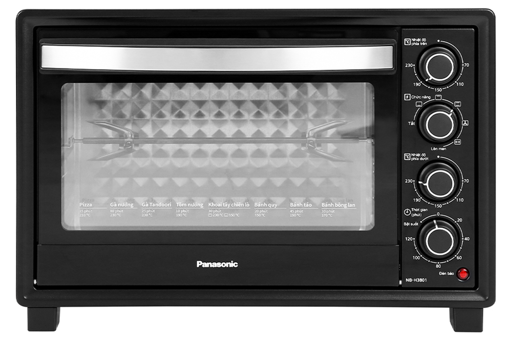 Lò nướng Panasonic NB-H3801KRA 38 lít - Công suất 1500W, Nhiệt độ đến 230ºC - Hàng chính hãng - Bảo hành 12 tháng