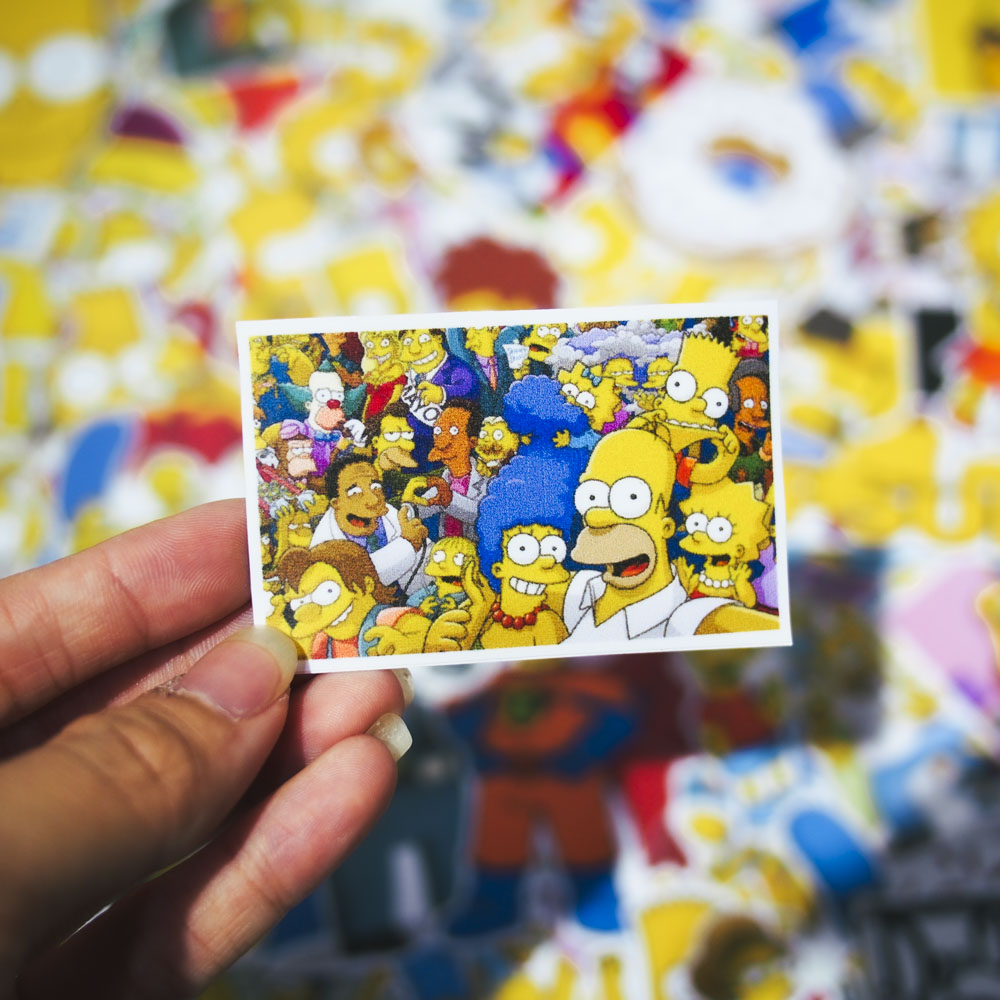 Set 100 sticker hình dán - The Simpsons