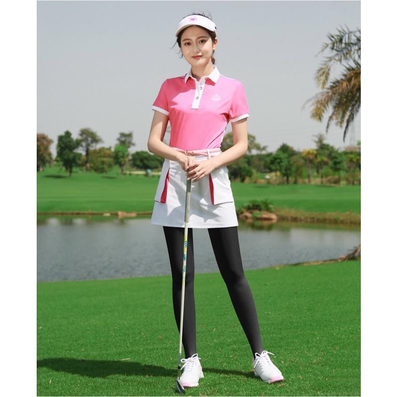 Quần tất golf nữ PGM thể thao nhiều màu xà cạp lụa chất cotton lạnh thoáng khí QT001 - Hàng Chính Hãng