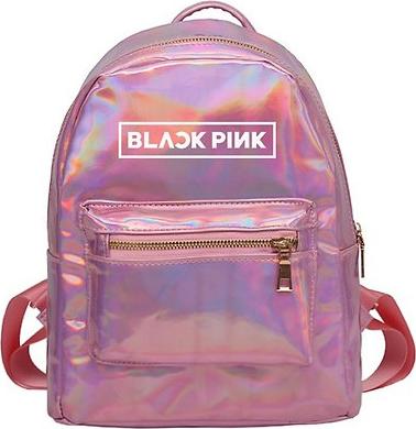 Balo Hologram hồng sang chảnh in logo BLACK PINK