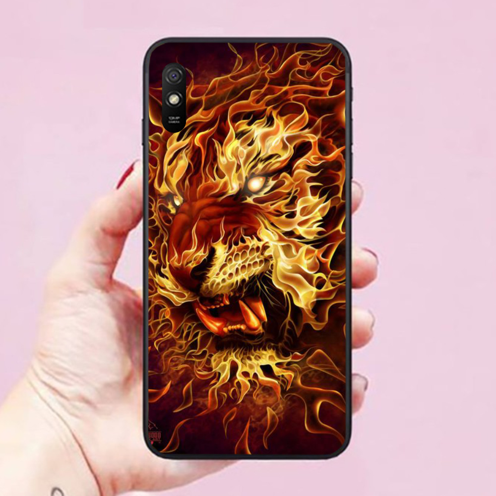 Ốp lưng điện thoại dành cho Xiaomi Redmi 9A Hình Mắt Hổ