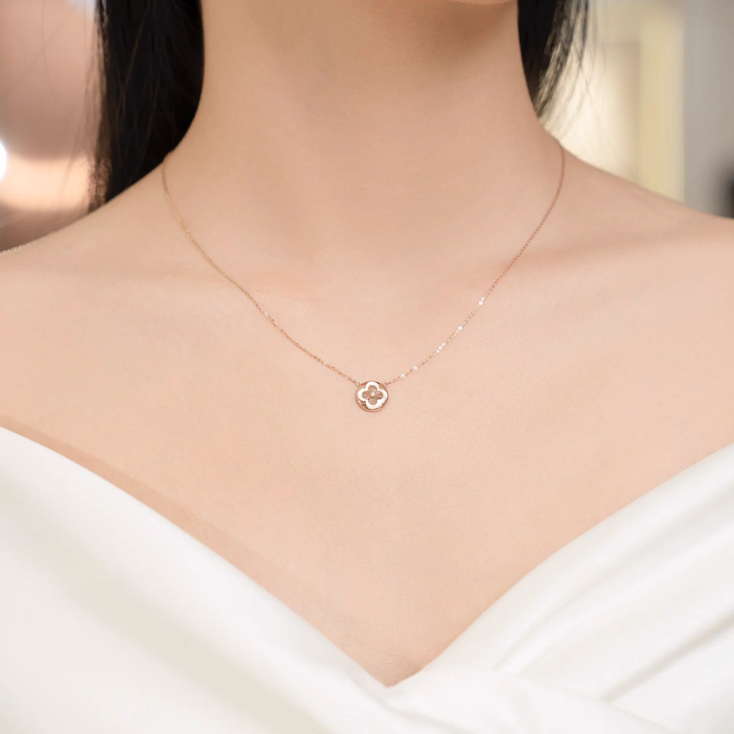 Dây Chuyền Vàng 18K DCZ004 Huy Thanh Jewelry