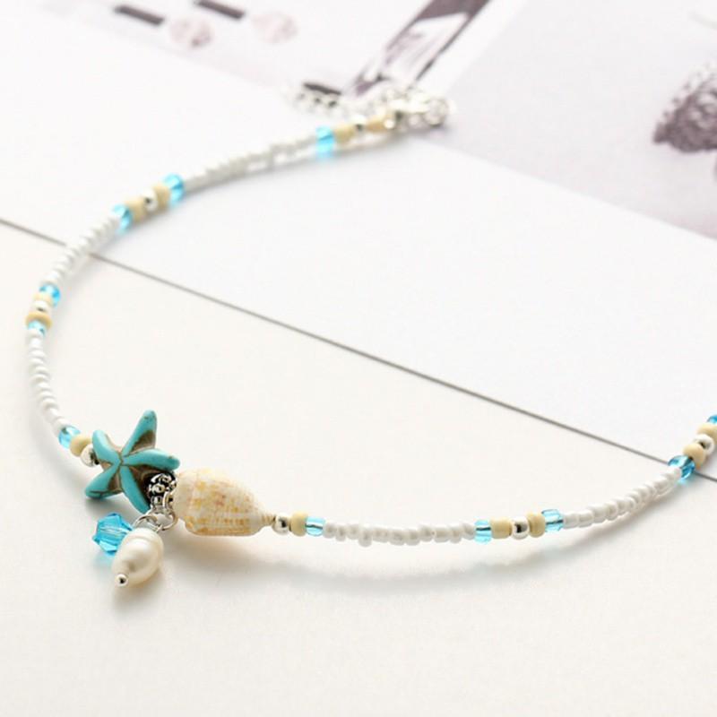 Vòng Đeo Chân Mặt Hình Sao Biển Kiểu Dáng Thời Trang