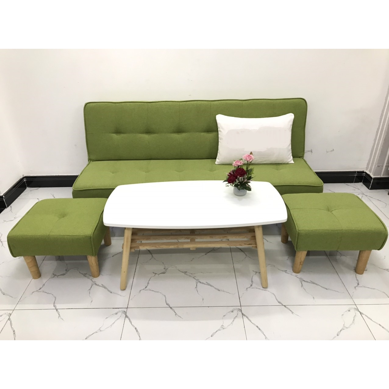 Bộ ghế sofa bed 1m7x90 sofa giường phòng khách sivali01,salon, sopha