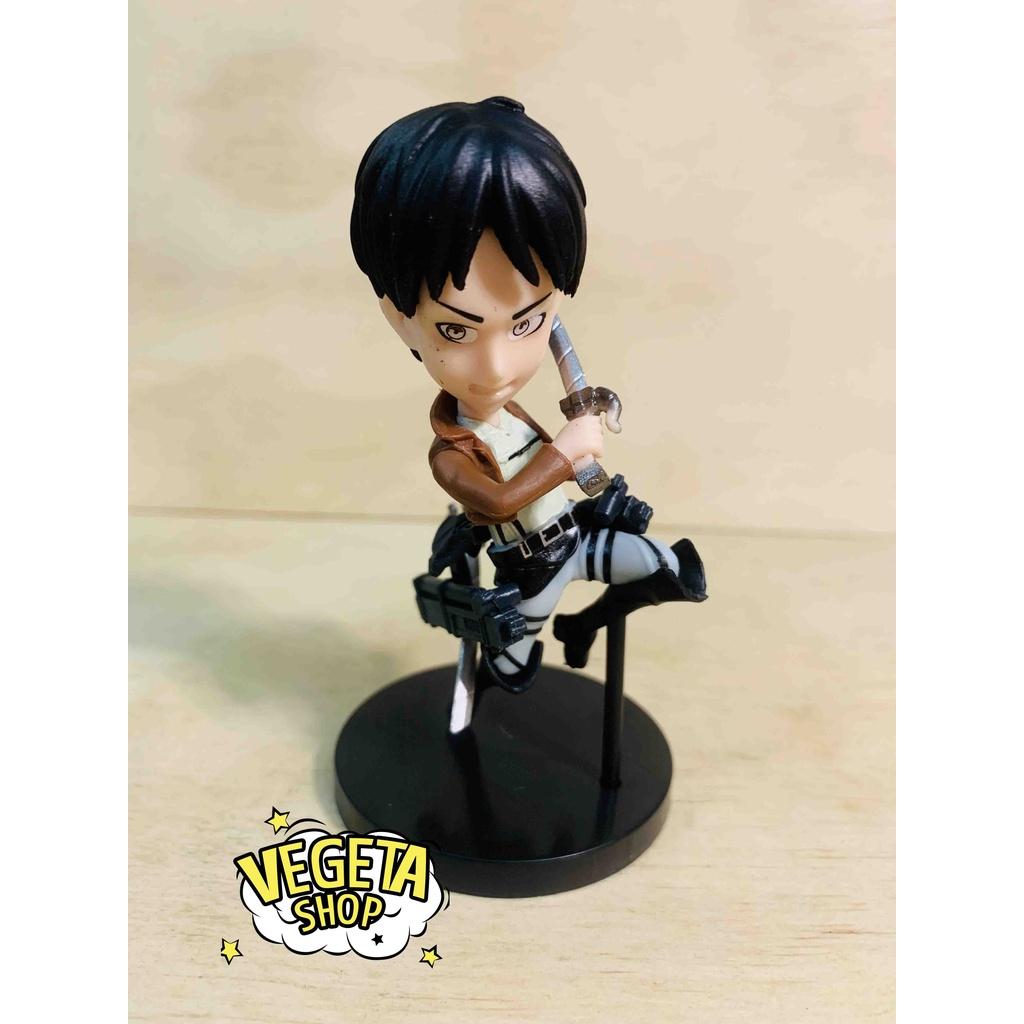 Mô hình Attack On Titan - AOT - Đại chiến Titan - 6 nhân vật Eren Mikasa Armin Hange Sasha Levi tự chọn - Cao 9~10cm