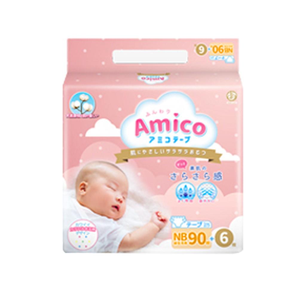 Bỉm - Tã dán Amico size NB 90+ 6 miếng (Cho bé < 5 kg)