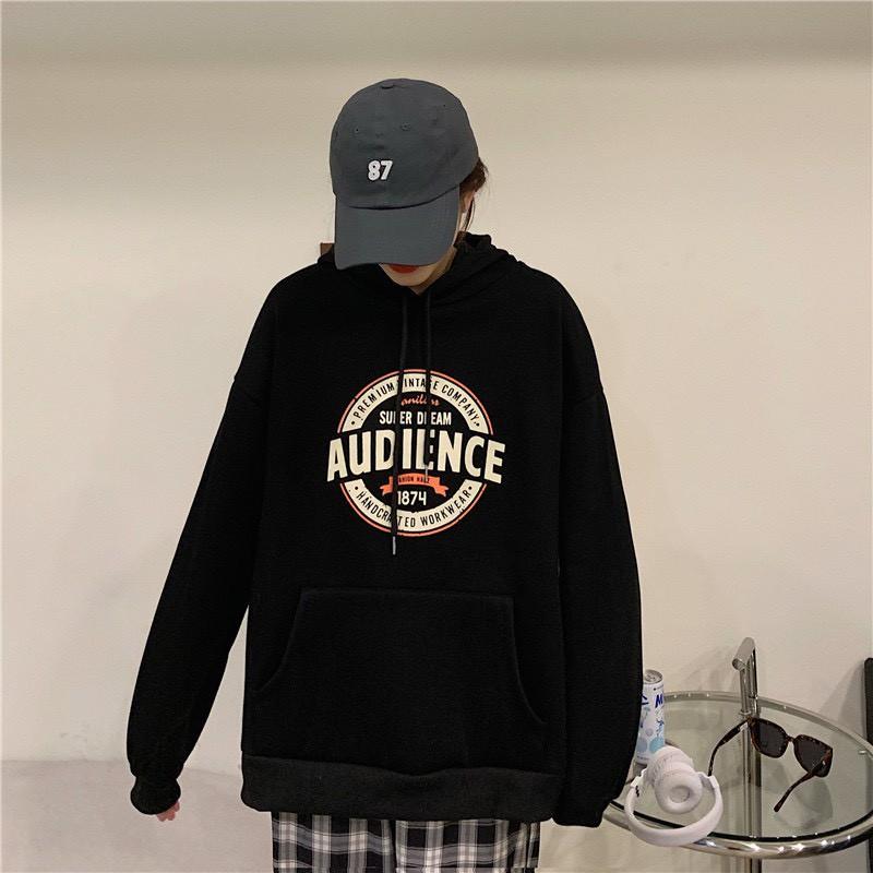 Áo hoodie nữ form rộng nỉ bông có mũ mặc nhà đi học đi chơi thời trang hàn quốc ulzzang hàn quốc