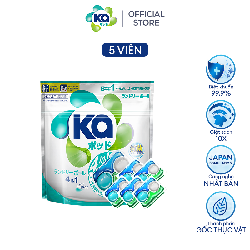Túi Viên Giặt Xả Đa Năng 4 Trong 1 KA Universal