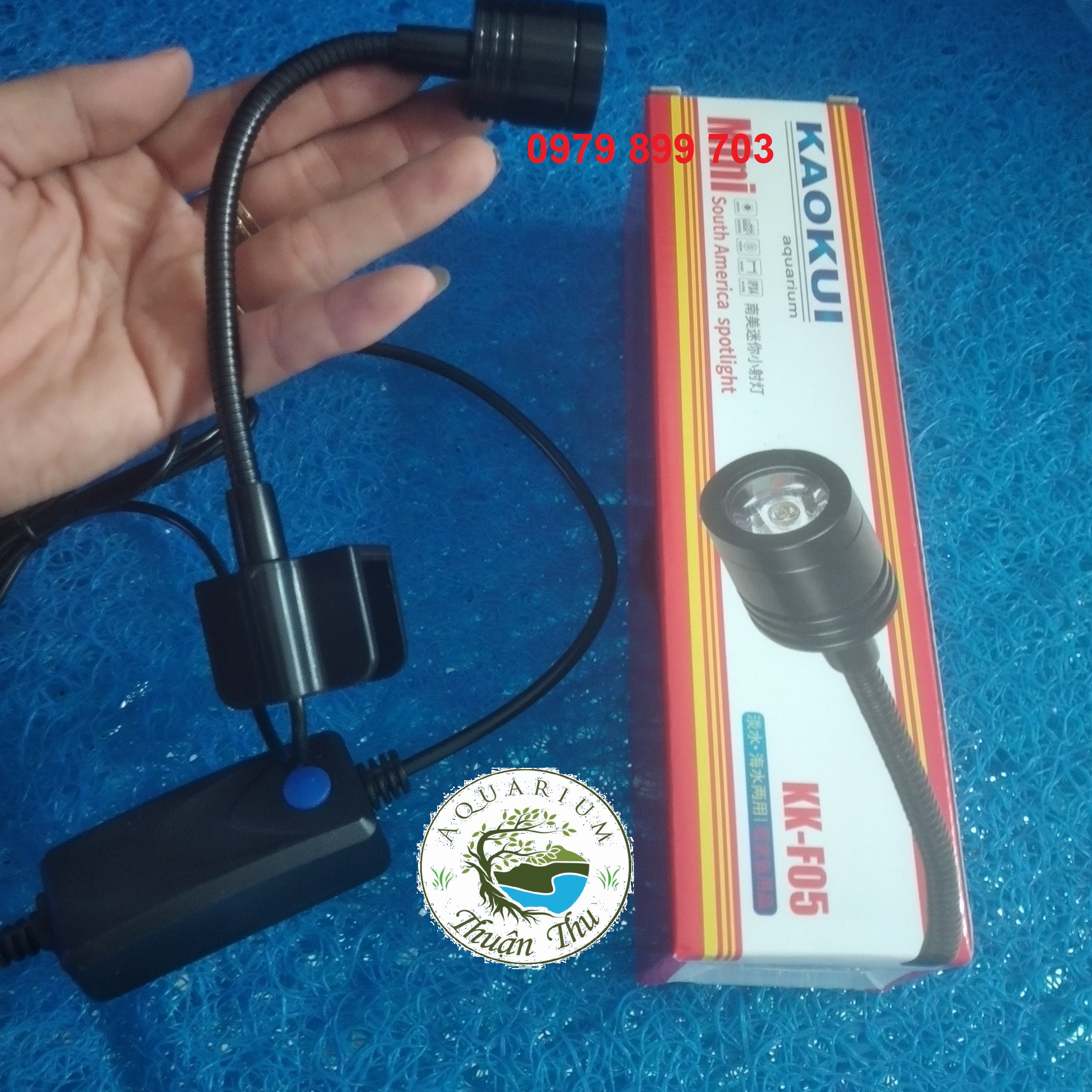Đèn Rọi mini KK-F05 - Led Rọi Cho Bể Cá Mini ánh sáng trắng vàng
