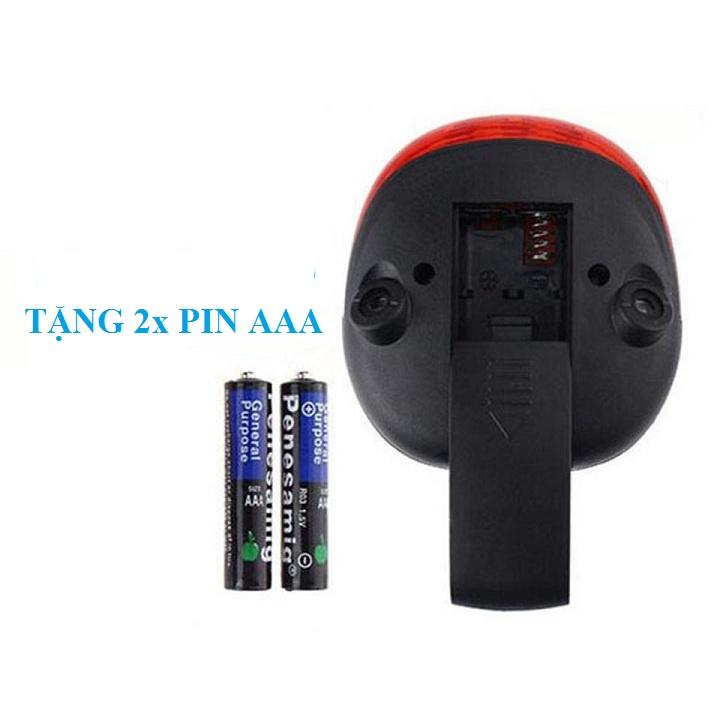 Đèn LED Chiếu Hậu Xe Đạp Cảnh Báo An Toàn Chống Thấm Nước