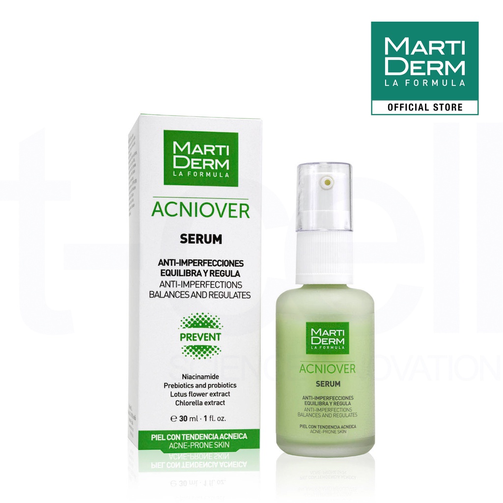 Tinh chất giảm mụn &amp; kiểm soát nhờn - MartiDerm Acniover Serum (30ml)