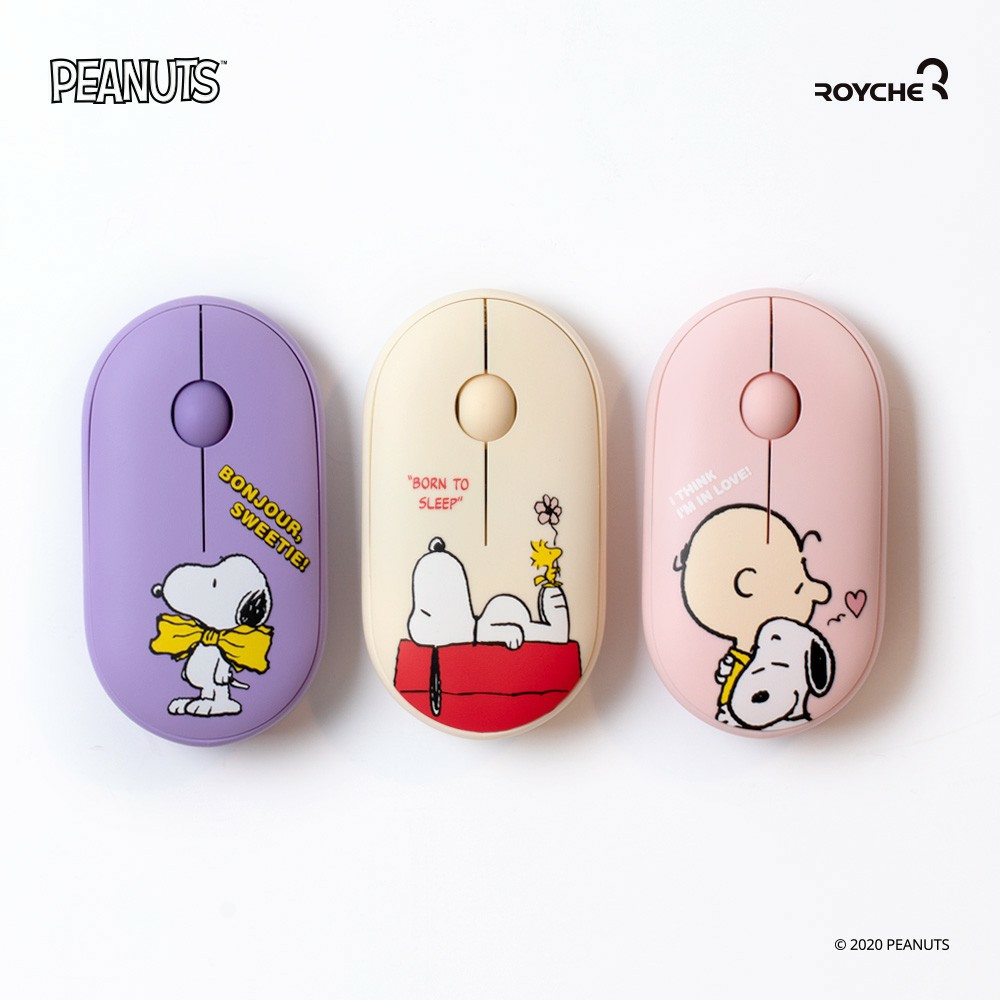 CHUỘT KHÔNG DÂY CHỐNG ỒN NHÂN VẬT HOẠT HÌNH PEANUTS SNOOPY (CÓ THỂ KẾT NỐI BLUETOOTH) HÀNG CHÍNH HÃNG