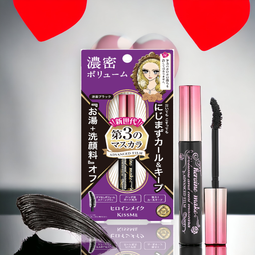 Mascara Dạng Màng Flim Không Lem Trôi ,Giữ Nếp Cong Và Làm Dày Rậm Mi Kissme Heroine Make  (6G)