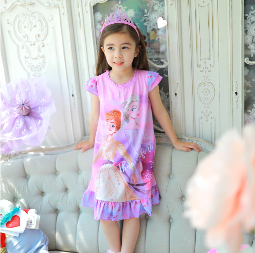 Váy mặc nhà Frozen Hồng