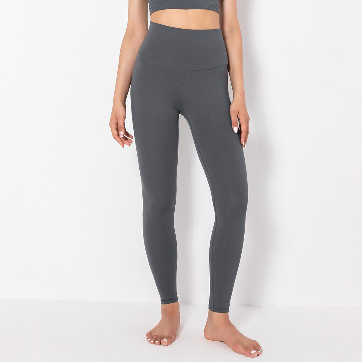 2021 Mới Tập Yoga Nữ Quần Legging Thể Dục Nylon Cao Cấp Quần Dài Nữ Hông Đẩy Lên Quần Tập Gym Nữ quần Áo