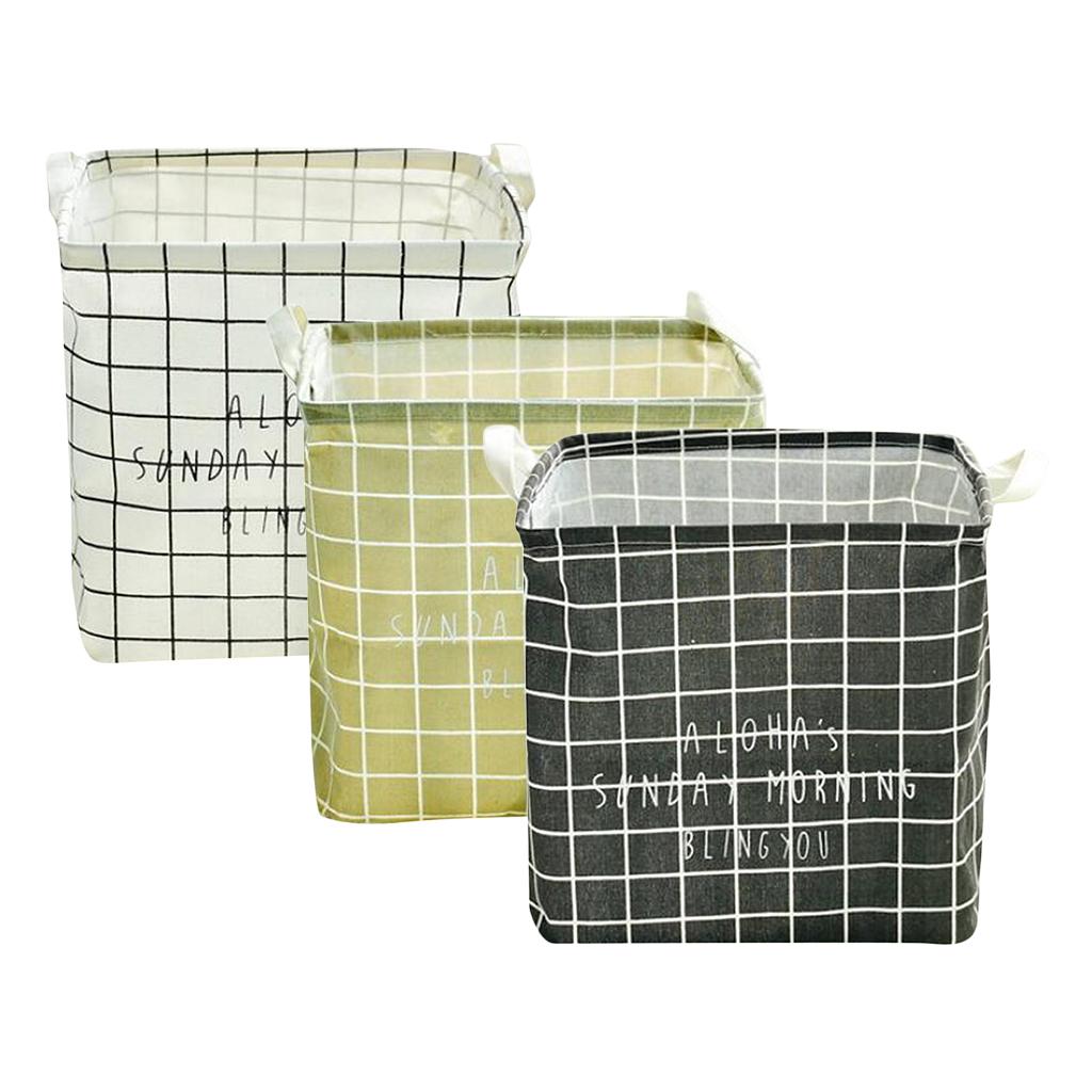 Foldable Clothing Storage Bucket Laundry Basket Organizer Bags