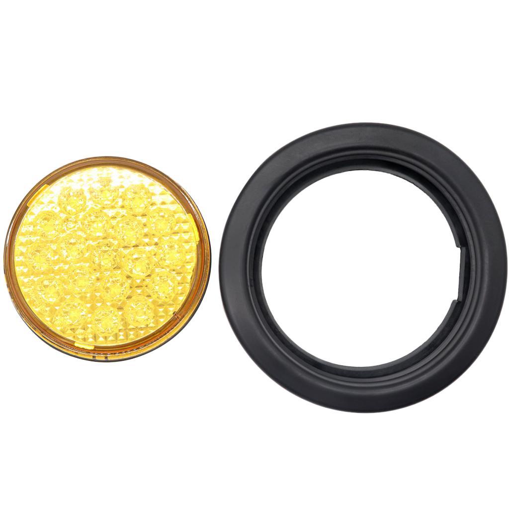 2pcs Universal LED Tail Lamp Rear Pause Lamp Stop Stop Light For Trailer