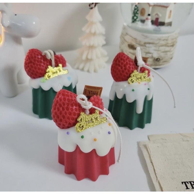 Nến Thơm Handmade Bánh Pudding Phong Cách Giáng Sinh - Dory Lab