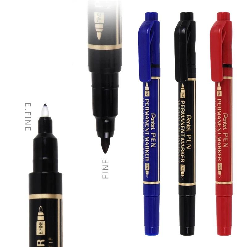 Bút Dạ Dầu Pentel 2 Đầu N75W Nét Nhỏ| Viết Được Trên Mọi Bề Mặt Chất Liệu.