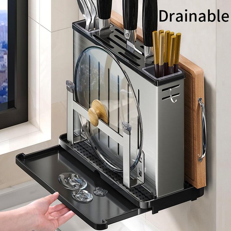 Giá để dao nhà bếp từ thép không gỉ đa năng tiện dụng