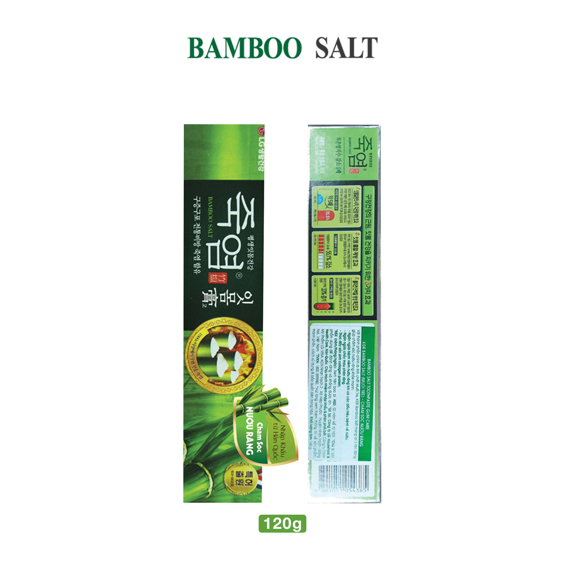 Kem đánh răng Bamboo Salt Muối Tre Chăm Sóc Nướu, ngăn ngừa vi khuẩn