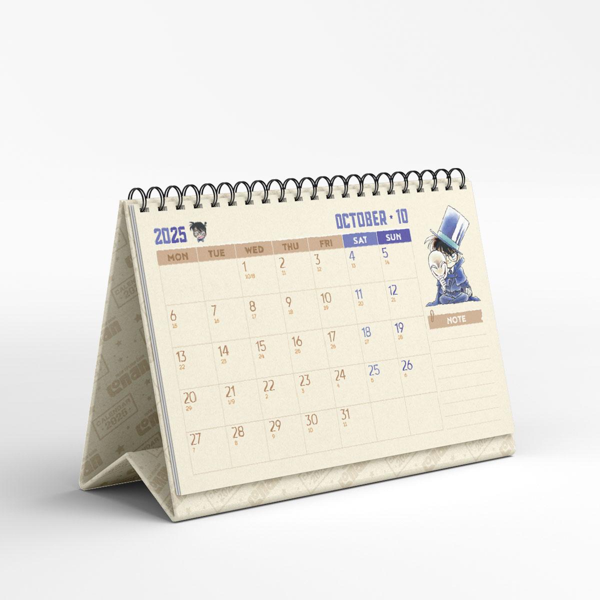 Lịch Để Bàn Thám Tử Lừng Danh Conan 2025 - Tặng Kèm Set Bookmark Ivory