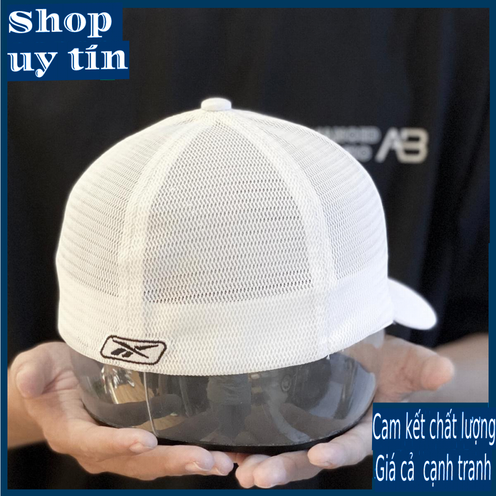 Freeship - MŨ/NÓN KẾT LƯỠI TRAI RE.BOK KIỂU DÁNG CƠ BẢN THỜI TRANG NAM NỮ CAO CẤP - màu trắng / màu đen