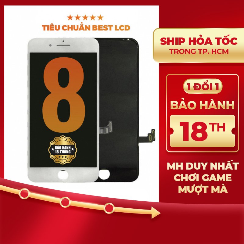 Màn hình DURA Best cho iPhone 8 hàng chính hãng (BH 18 tháng ráp máy 1 đổi 1)