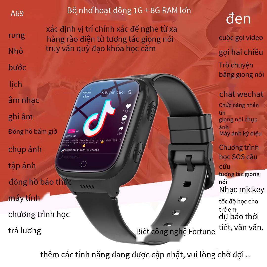 Ưu đãi đặc biệt WeChat rung 4G đầy đủ Netcom điện thoại thông minh trẻ em xem video định vị học sinh tiểu học thiên tài thanh toán A69