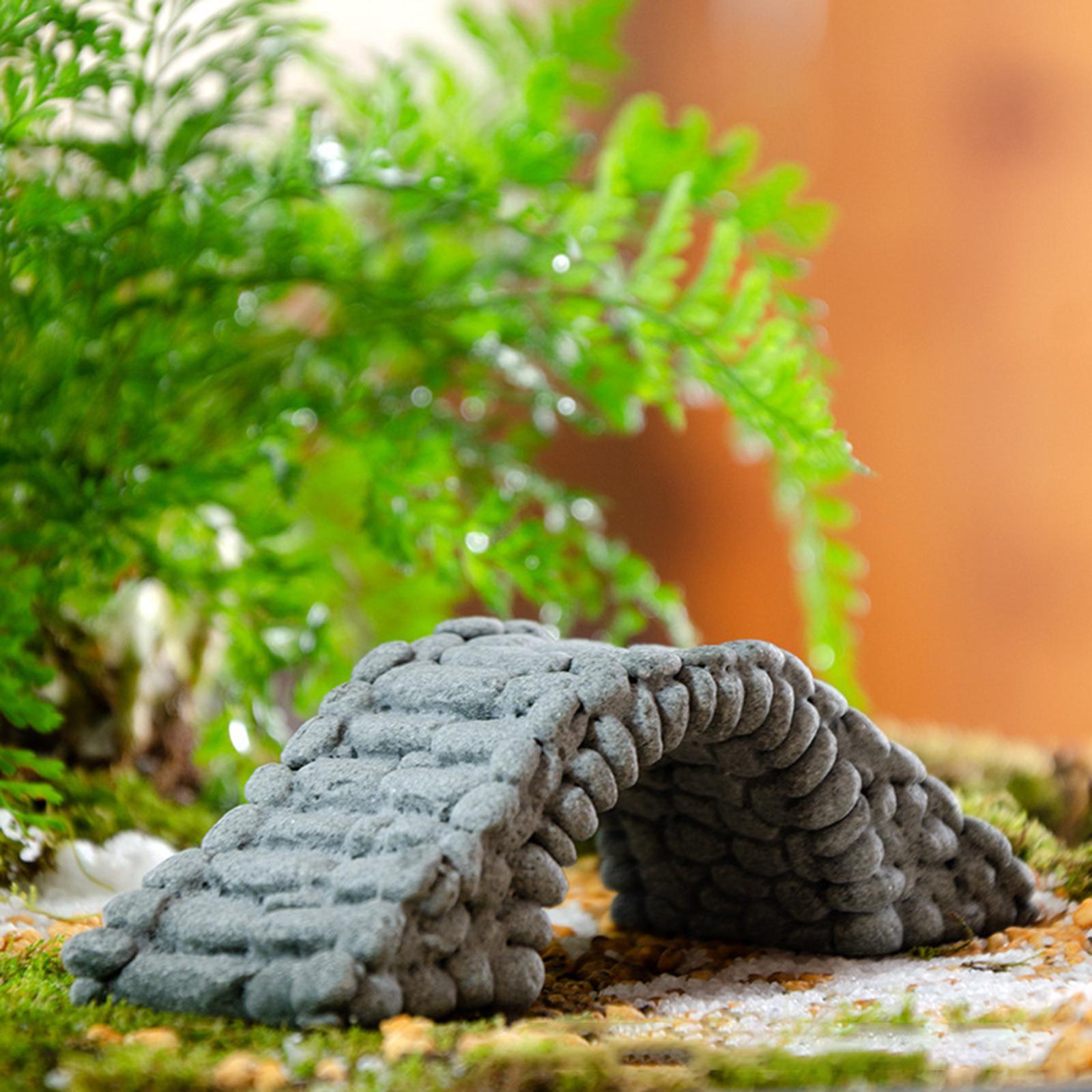 Miniature Bridge Micro Landscape Ornament Arch Bridge Figurine Resin Craft