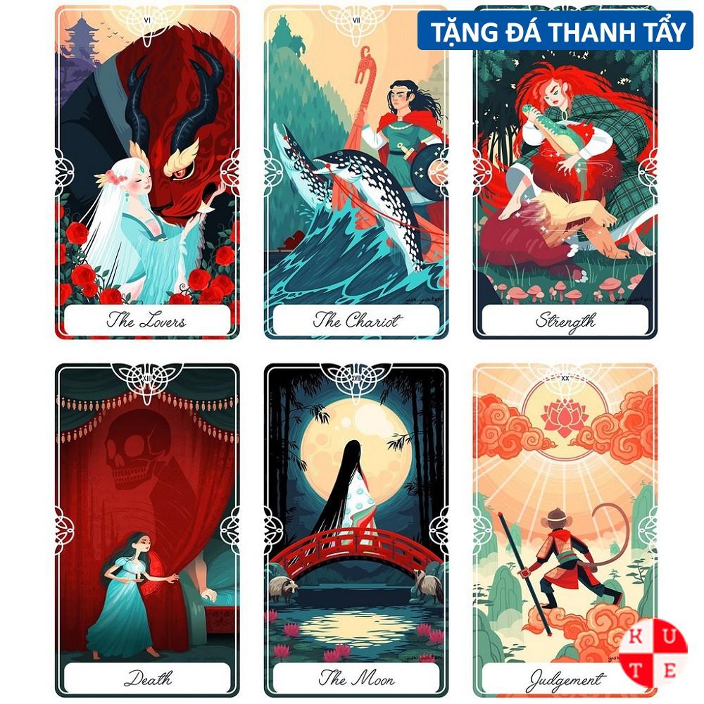 Bài Tarot Of The Divine 78 Lá Bài Tặng Đá Thanh Tẩy