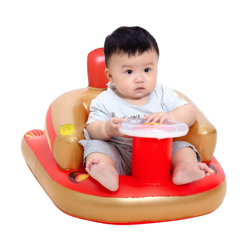 Ghế tập ngồi ghế hơi tập ngồi cho bé hình heo ngộ nghĩnh, đáng yêu chống gù lưng và an toàn cho bé, TOGABO.