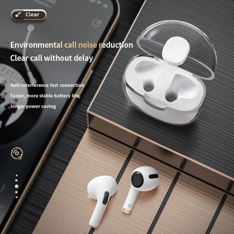 Tai Nghe Bluetooth Không Dây Âm Thanh Siêu Trầm Type-c Có Micro Và Hộp Sạc