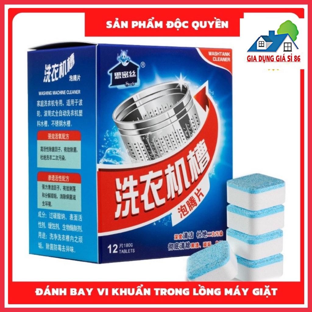 Viên Tẩy Vệ Sinh Lồng Máy Giặt Nhật Bản| Diệt khuẩn và Tẩy chất cặn Lồng máy giặt hiệu quả