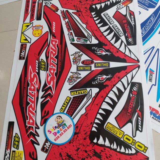 Tem satria f150 hàm cá mập siêu ngầu