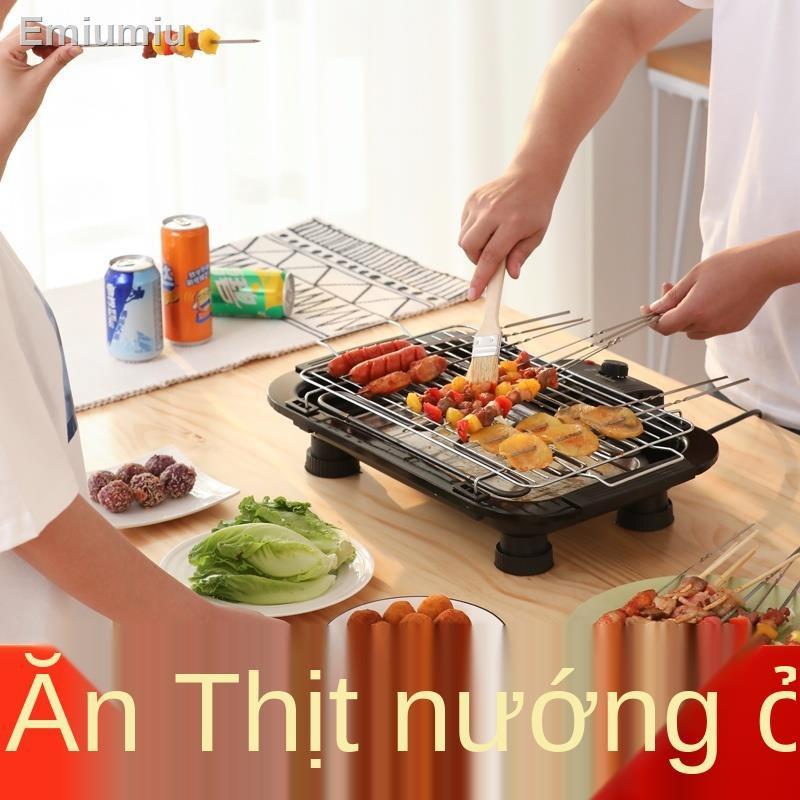 ✷Dụng cụ nướng thịt gia dụng điện không khói bếp giá đỡ nồi nướng trong nhà máy xiên thịt nướng